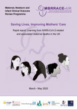 Rapid report: learning from SARS-CoV-2-related and associated maternal deaths in the UK